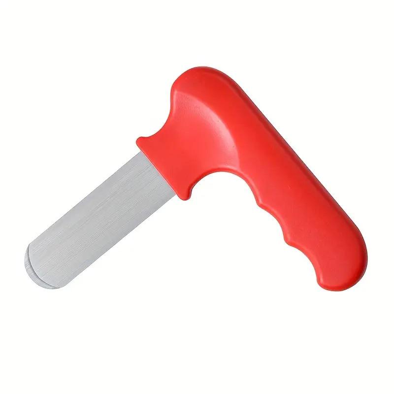 

Многофункциональный кухонный инструмент из нержавеющей стали - Сверхпрочная овощечистка для апельсинов, креветкочистка, устричный нож, инструмент для быстрого вскрытия устриц красный