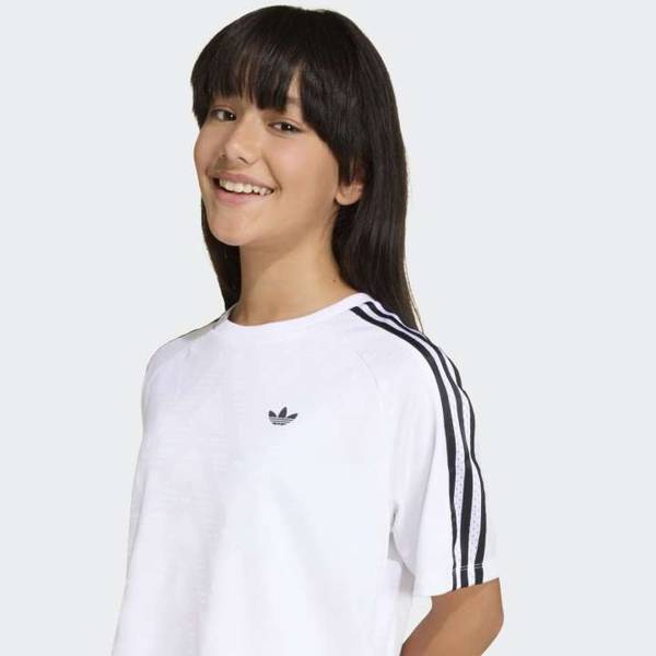 Adidas Kids Loose Boxy Jacquard Jersey T shirT