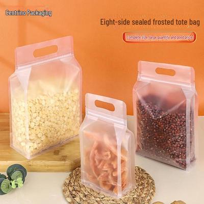 Eight-Sided Frosted Transparent Self-Sealing Thick Bag for Large Dried Fruit Storage
