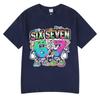 Six Seven 67 Funny Brainrot Meme Cartoon T ShirtsUnisex Clothing Fashion Harajuku Summer Cotton Casual Short Sleeve T-shirts