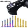 Rainbow Gold Bicycle Headset Cap Bolts Taper Head Fixing Bolts New Titanium Bolts  Road Bike