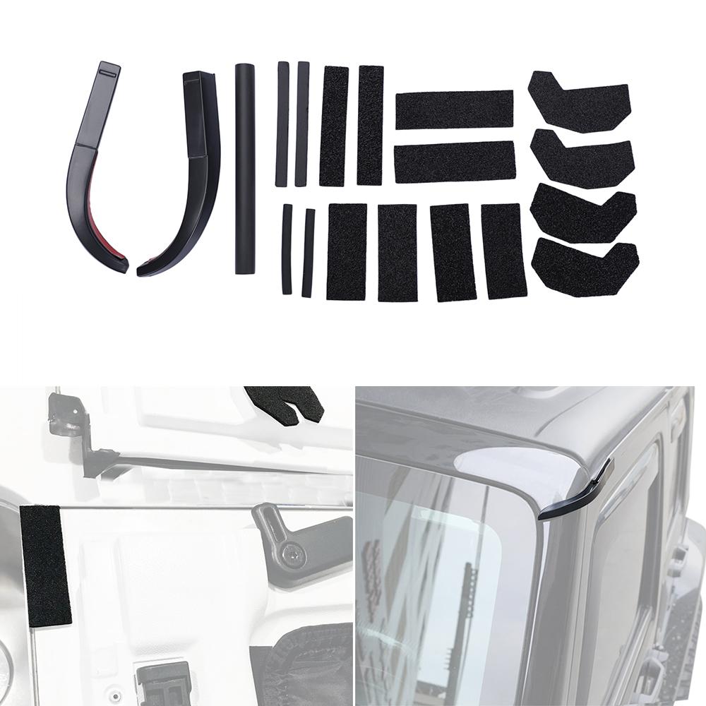 Hard Top Water Leak Seal Kit Water Rain Diverter Gutter Extension for Jeep Wrangler JK 2007-2018 Leak Fix Parts Car Accessories