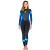 Womens 3mm Neoprene Wetsuit Snorkeling Diving Warmth UV Protection Full Body Long Sleeve