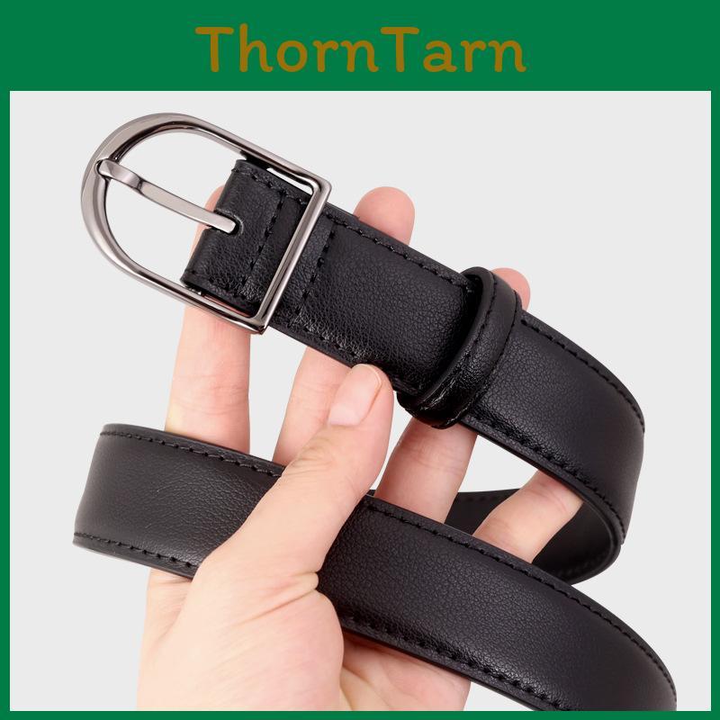 Genuine Leather Womens Belt With Metal Pin Buckle For Casual Or Office Wear