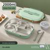 Thermal Lunch Box Stainless Steel Bento Box Student Sealed Portable with Compartment Bento Microwave Heating Food Container