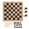 3‑In‑1 Wooden Chess Checkers   Folding Portable Interactive Chess Board Toy