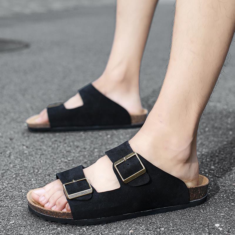 Fashion New men's shoes designer retro style Fashion outdoor street High quality couple casual shoes Summer slippers Versatile Hot