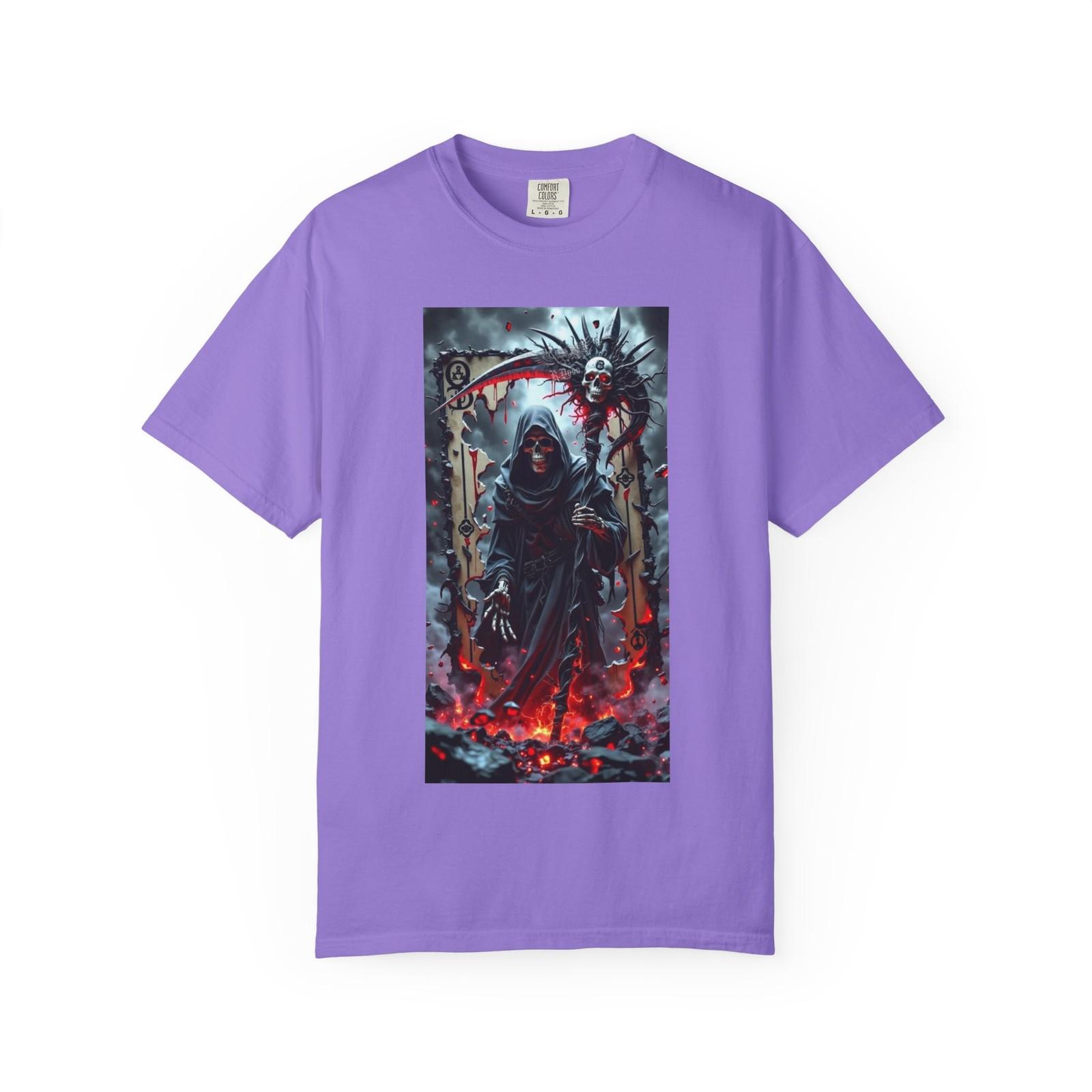 Grim Reaper Graphic Tee, Unisex Halloween T-shirt, S