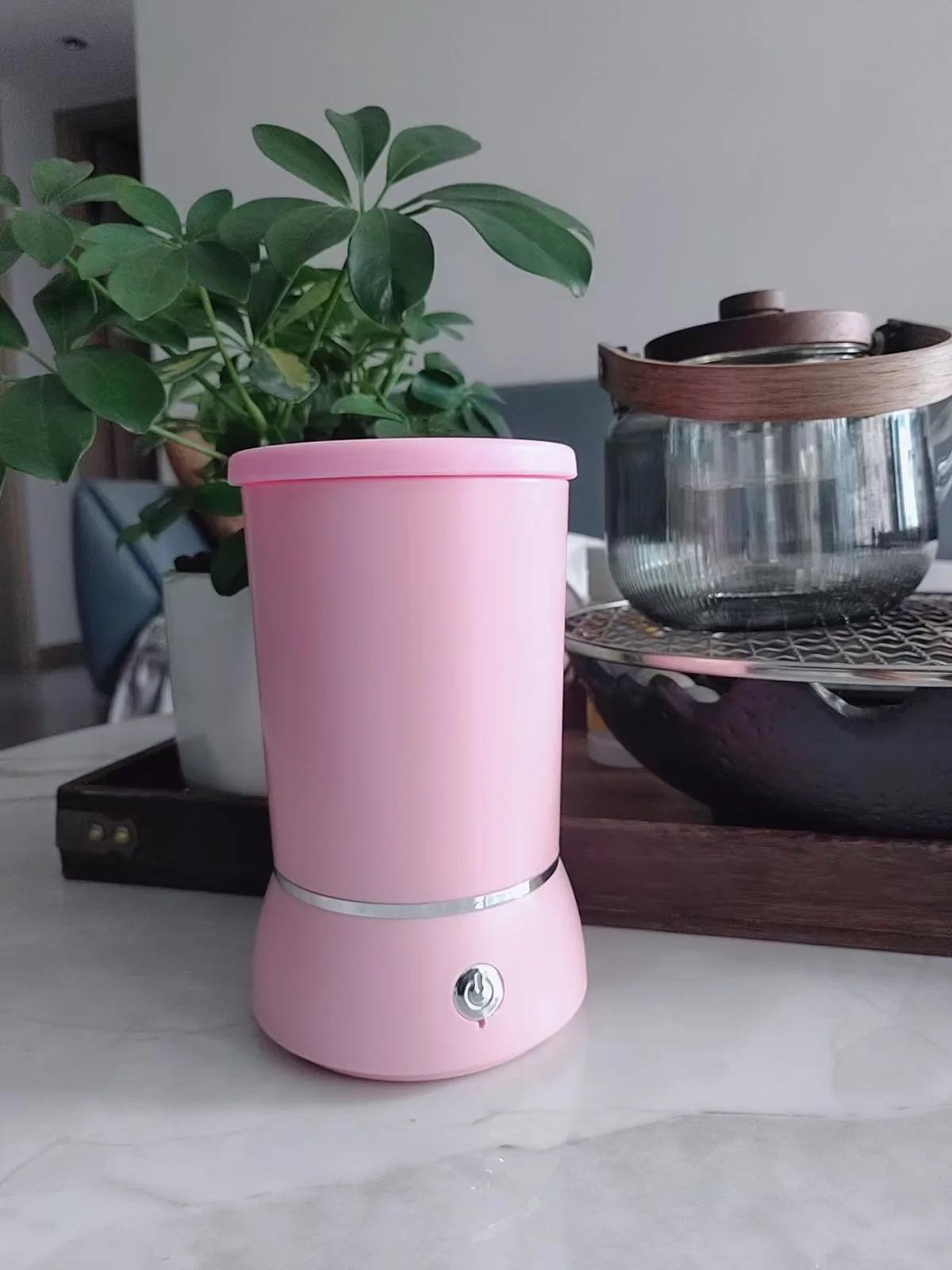 

Hot Selling Eco-Friendly Pet Cleaning USB Rechargeable Electric Automatic Dog Paw Cleaner Silicone Brushes Foot Washer рожевий