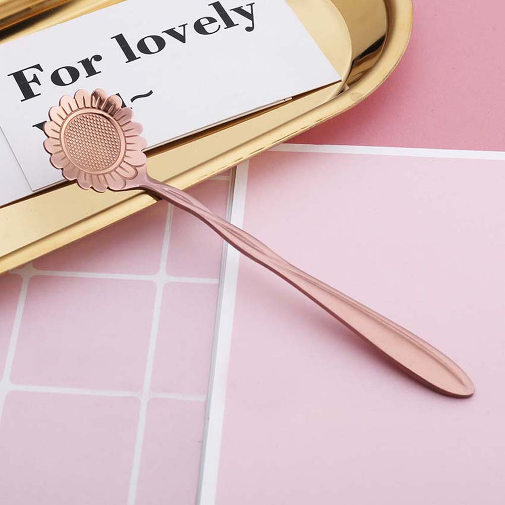 

Coffee Dessert Bar tools Tableware Mixing Spoon Teaspoon Soup Spoon Flower Spoon Set Cutlery Set 7