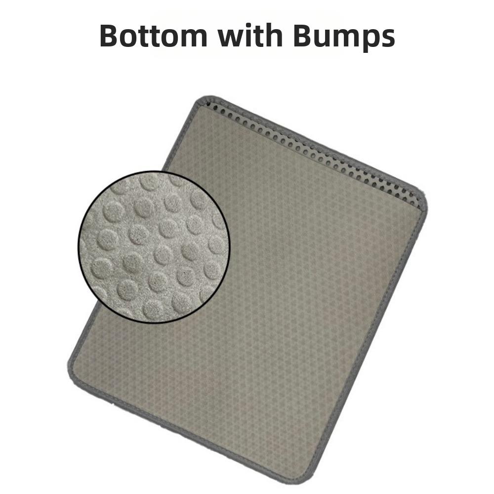 EVA Cat Litter Mat Double Layer Litter Box Filter Pad New Pet Litter Box Pad  Pet Supplies