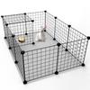 DIY Pet Fence Panels Simple Wire Mesh Panels for Rabbit Cat and Dog Cages Stackable Assembleable Fences Multi Functional Cages