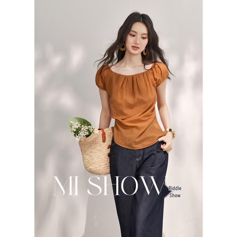 Mishow Tencel Blend Two-Way Collar Slim Fit Shirt M