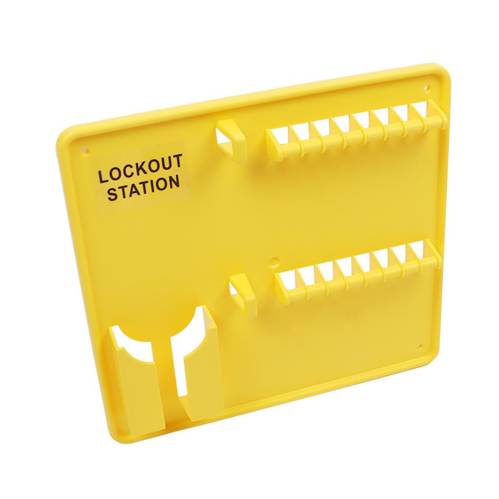 Safety Lockout Station Wall Mounted Power Isolation Engineering Plastic Lock Management Station