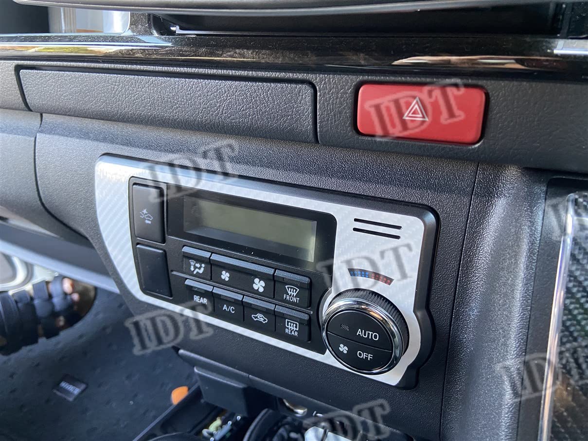 

IDT 200 Серия Hiace Панель кондиционера Лист-наклейка Салонный тюнинг с мини-мусором (5D Карбон Белый) белый