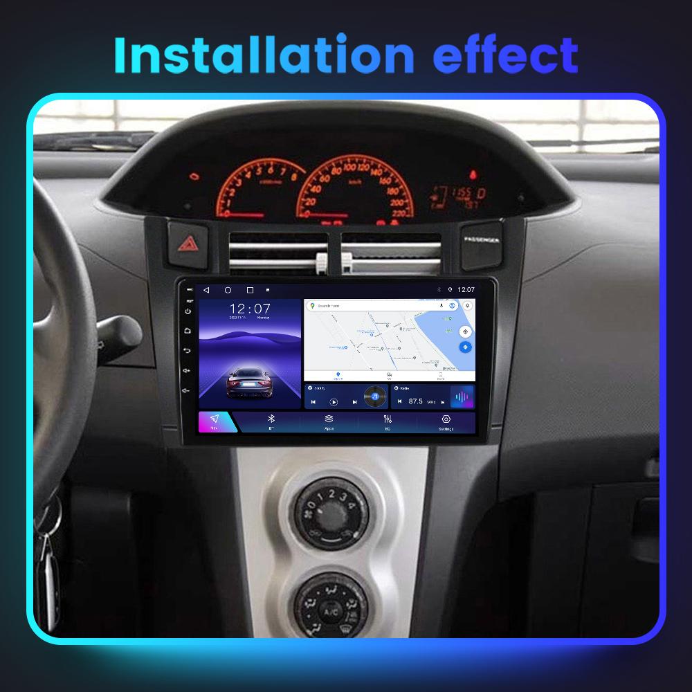 9inch Automotive Multimedia Car Radio for Toyota Yaris XP90 2005 - 2012 Touch Screen Android GPS Navigation 4G 2din Head Unit