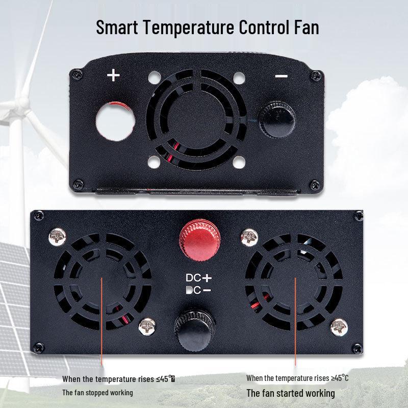 Dual-Voltage Pure Sine Wave Inverter 12V/24V, 2KW/3KW Uninterruptible Car Power Supply