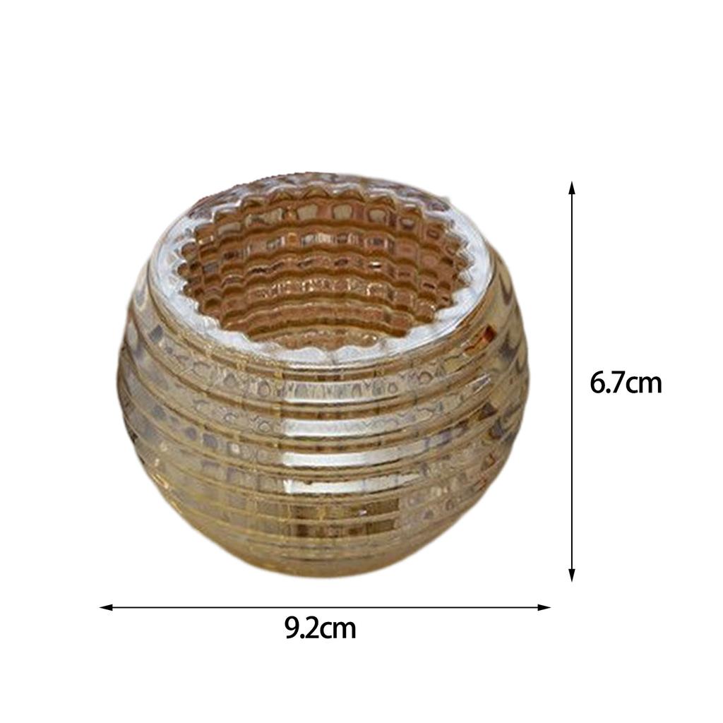 Glass Candle Holder Glass Candlestick Housewarming Gift Home Decoration Romantic Tea Light Candle Holder Event Ornament Desk