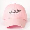Printed love butterfly baseball cap, seasonal outdoor duckbill cap, breathable and adjustable golf sun hat