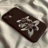 Lily Orchid Flower Print Soft Phone Case for IPhone 16 15 14 13 12 11 17 Pro Max XS XR X 7 8 16e 16 Plus SE 2 Soft Silcone Cover
