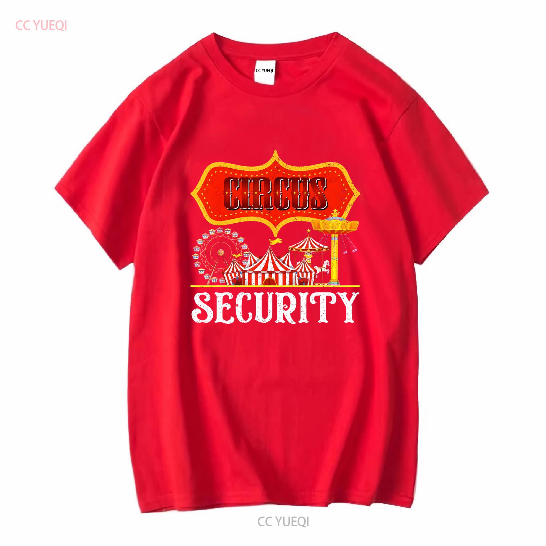 NEW Circus Security Carnival Costume Carny Event Staff T Shirt S 3XL vintage Washed homme designer clothes Stylish Unisex S