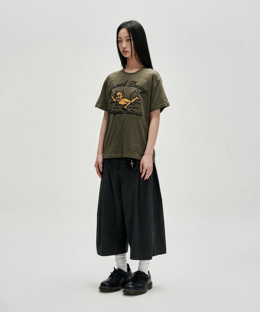 NOT4NERD Swim In Decay Regular Fit T-Shirts - Khaki