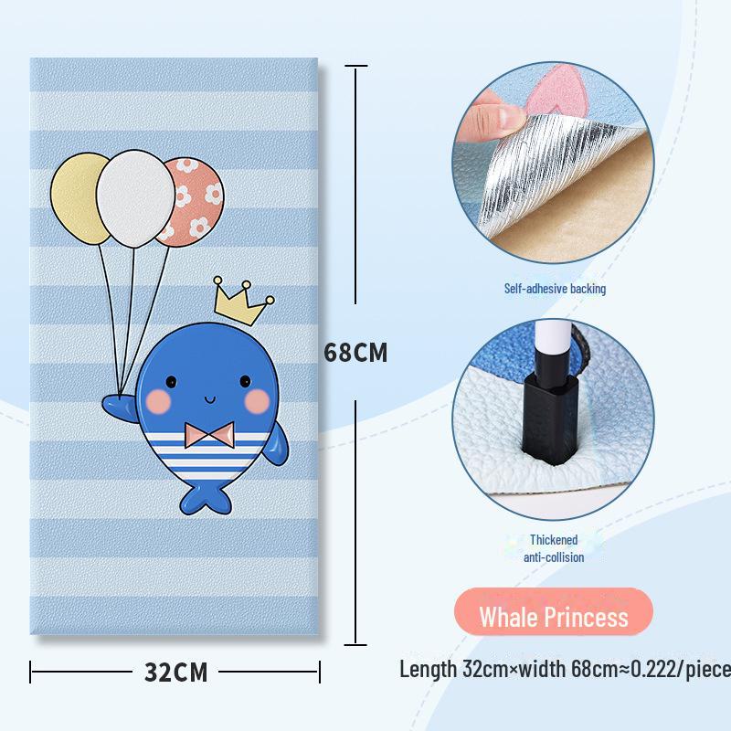 3D Soft Tatami Wall Protection Stickers - Self-Adhesive Anti-Collision for Children's Room and Bedside.