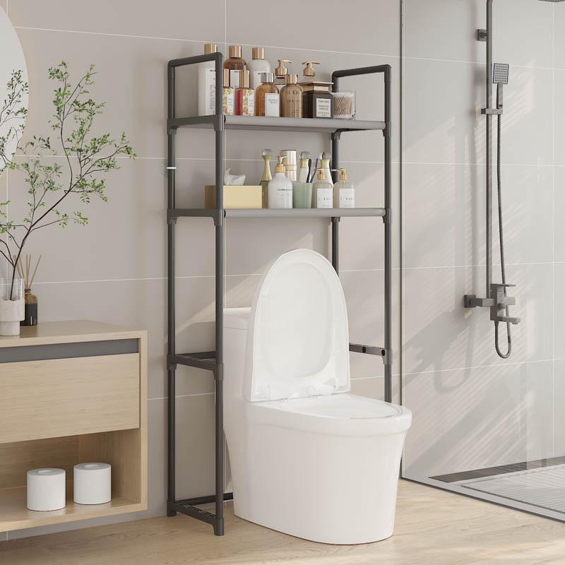 High-End Bathroom Toilet Shelf: Floor-Standing Multi-Layer Smart Storage Rack