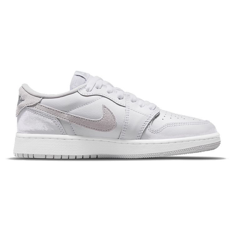 Air Jordan 1 Retro Low OG GS Neutral Grey 2021 Kids Sneakers White Particle-Grey CZ0858-100