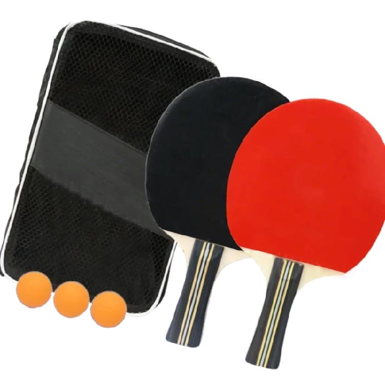 Table Tennis Racket Set, Table Tennis Bat Professional Pingpong Paddle with Bag Set Table Tennis Equipment for Beginner