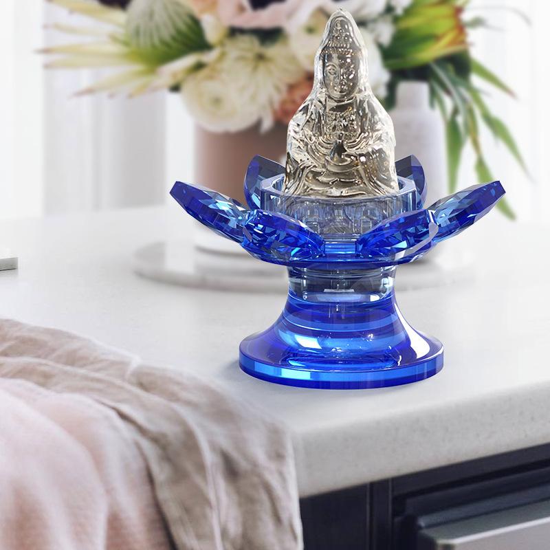 Diy Cristal Rășină Epoxidică Mucegai Lotus Lumânare Suport Mold Silicon