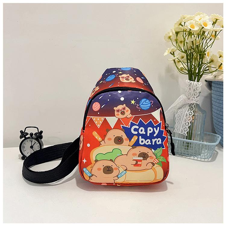 

Мультяшная детская нагрудная сумка 2025 новая повседневная сумка для мелочи для мальчиков и девочек уличная модная сумка-мессенджер