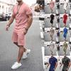 2024 Men's Trendy Summer Short Sleeve & Shorts Set - Casual Sportswear