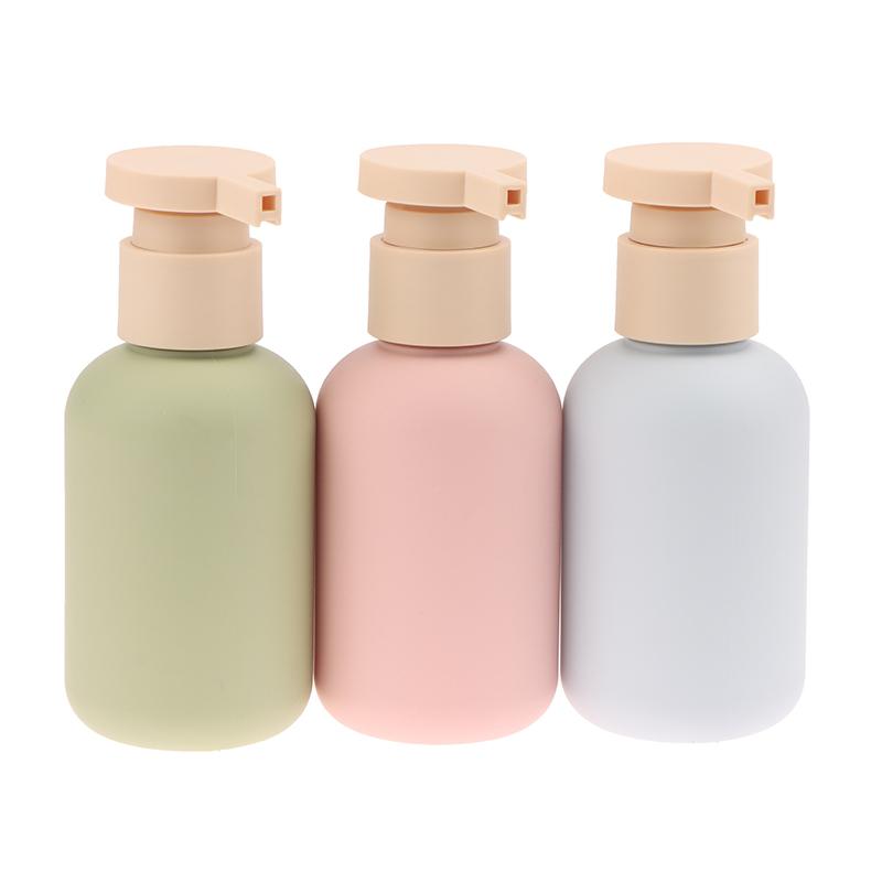 2 ks 100/200 ml Modrá Zelená Růžová Prázdná Plastová Pumpa Láhev na Mléko Šampon Láhev s Víčkem Nádoby na Kosmetiku Plnitelné Lahvičky