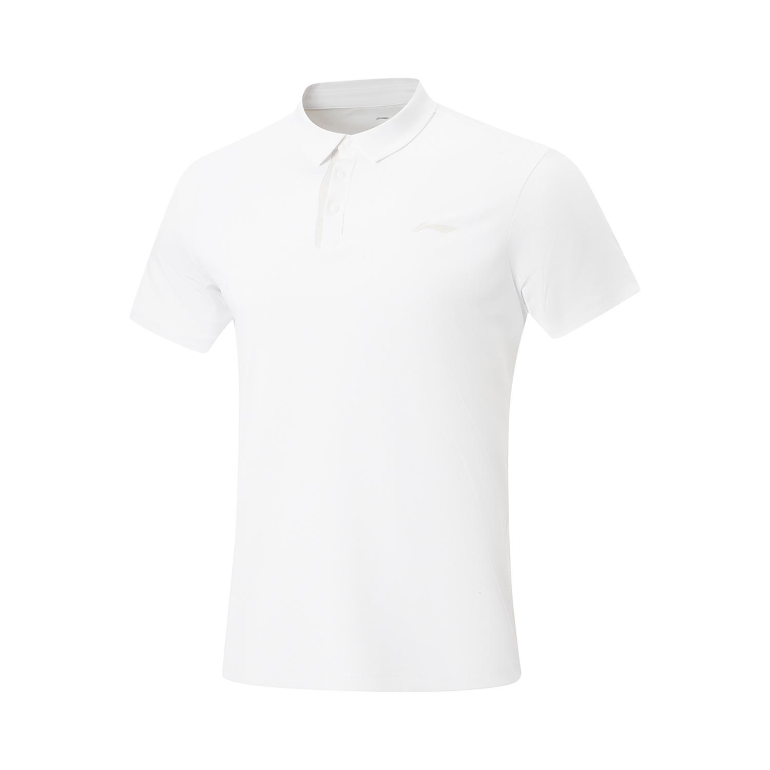 Li-Ning Fitness Series Moisture Wicking Quick Dry UV Resistant Logo Polo Shirt Men tops APLW163-1 S