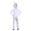 Rainbow Elf Unicorn Cosplay Costume for Children Girls Boys Stage Outfit Kids Halloween Festival Party Dress Up Jumpsuit Pajamas