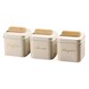 Teas Coffee Candy Container With Bamboos Lid for Kitchen Counter Multifunctional Sealed Storage Jar for Dry Food