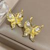 Vintage Women Jewelry Accessory Sparkling Ear Studs Exquisite Butterfly Earrings  Party