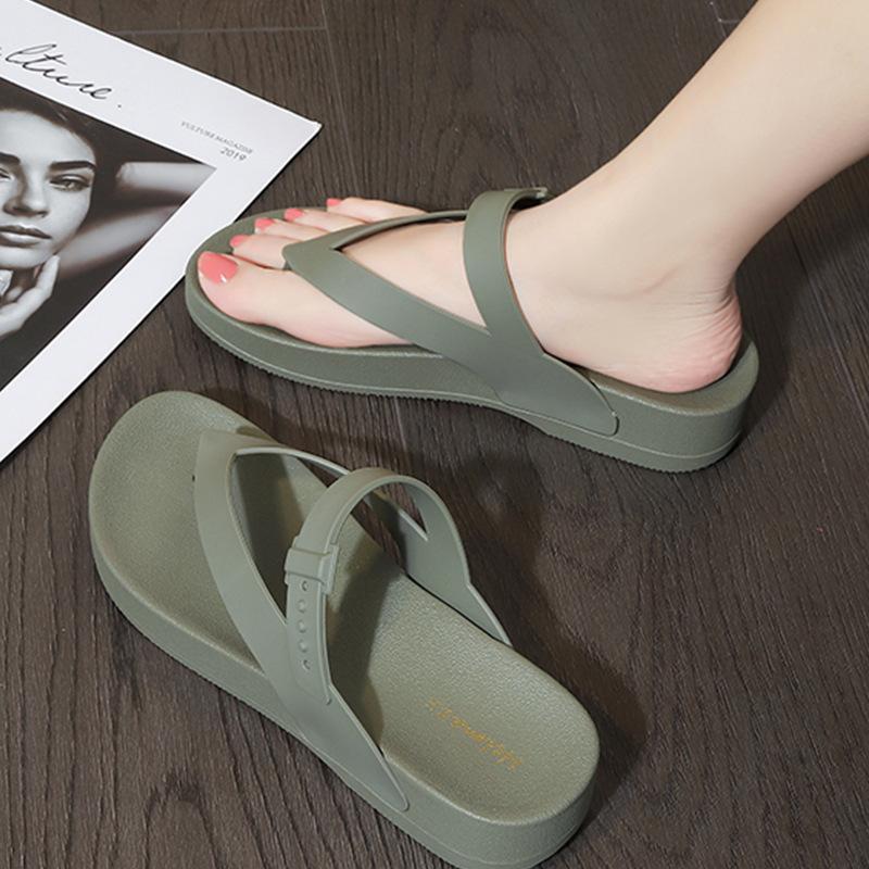 Summer Women Casual Flat Slippers Sandals Lady PVC Beach Shoes Women Slides Footwear
