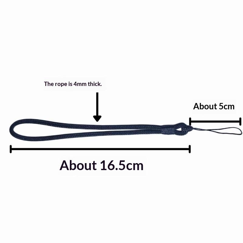 Mobile Phone Lanyard Short Wrist Rope Reinforced Color Matching Hand-Woven Pendant Female Male Accessories Anti-Loss Lanyard.
