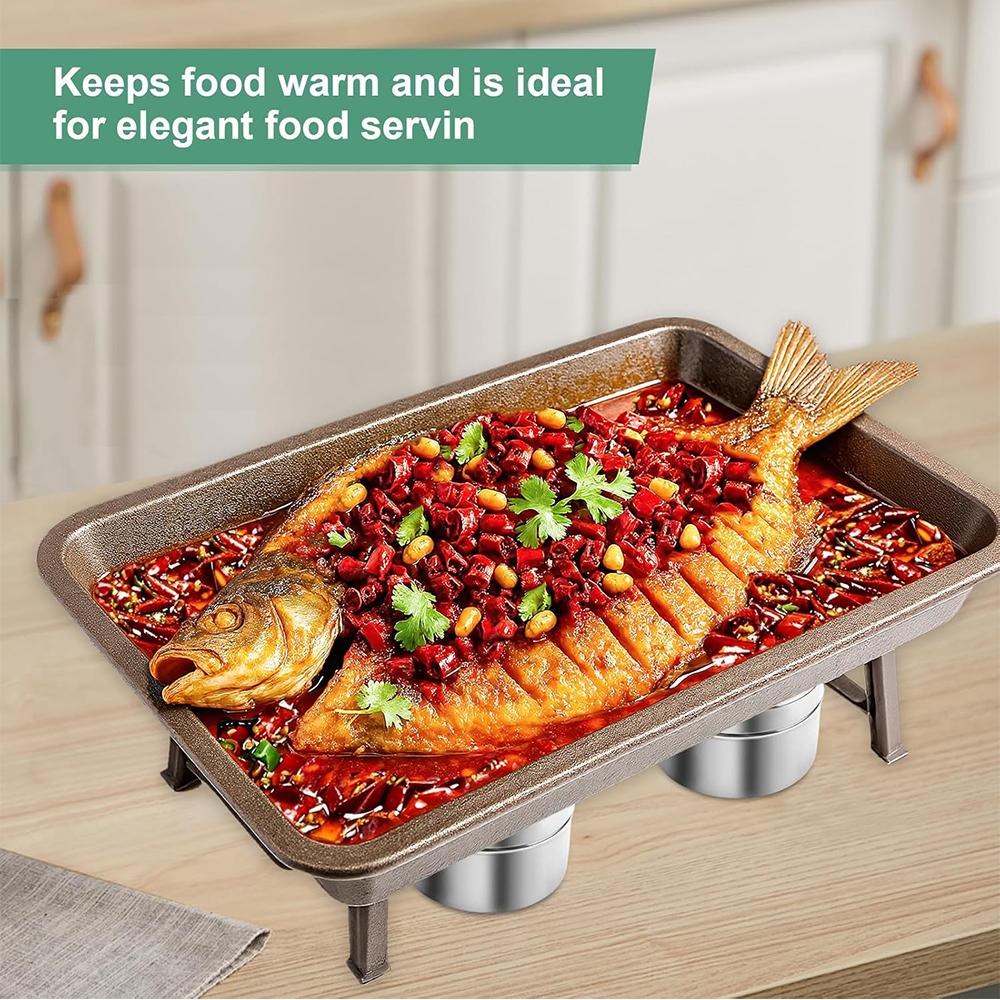 4Pcs Stainless Steel Fuel Paste Containers For Buffet, Hot Pot, Camping