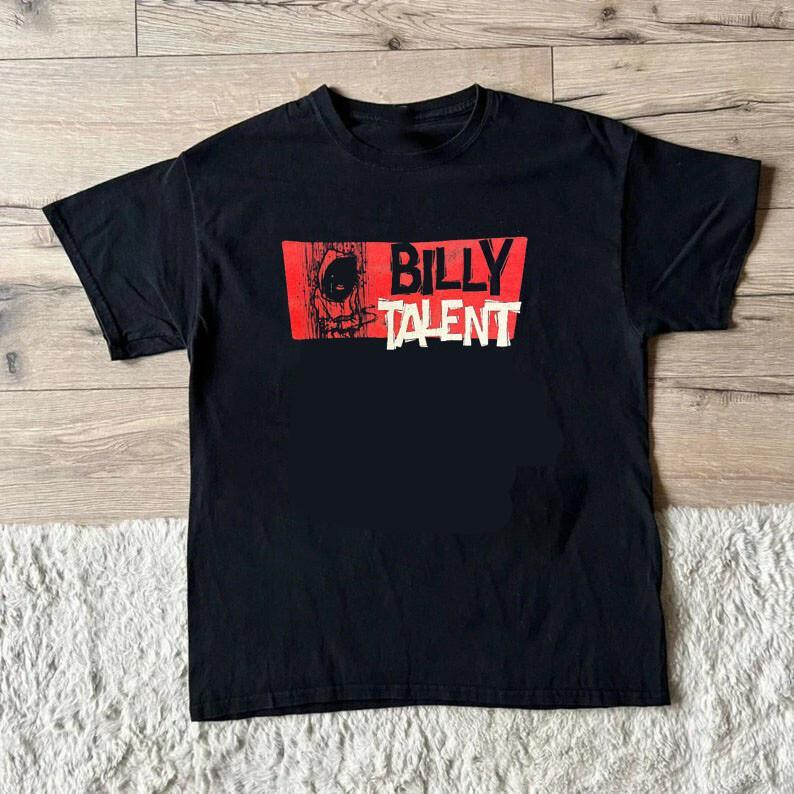 SALE Remake Billy Talent Graphic Tee 2000s Rock Band Black T-Shirt Unisex T-Shirt XL