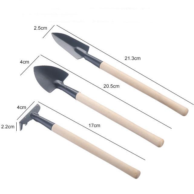 Gardening Three-Piece Set, Succulent Plant, Soil Lifting Tool Set, Potted Plant Planting, Flower Growing Shovel, Flower Shovel, Rake, Small Shovel.