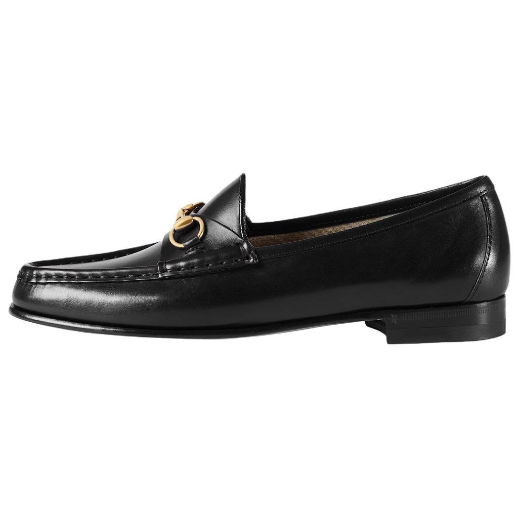 Gucci 1953 Horsebit Loafers Black Leather Women's 309701 BLM00 1000