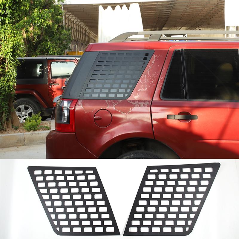 Aluminum alloy For Land Rover Freelander 2 2007-2015 Car Rear Side Window Side Window Glass Protection Panel Car Accessories