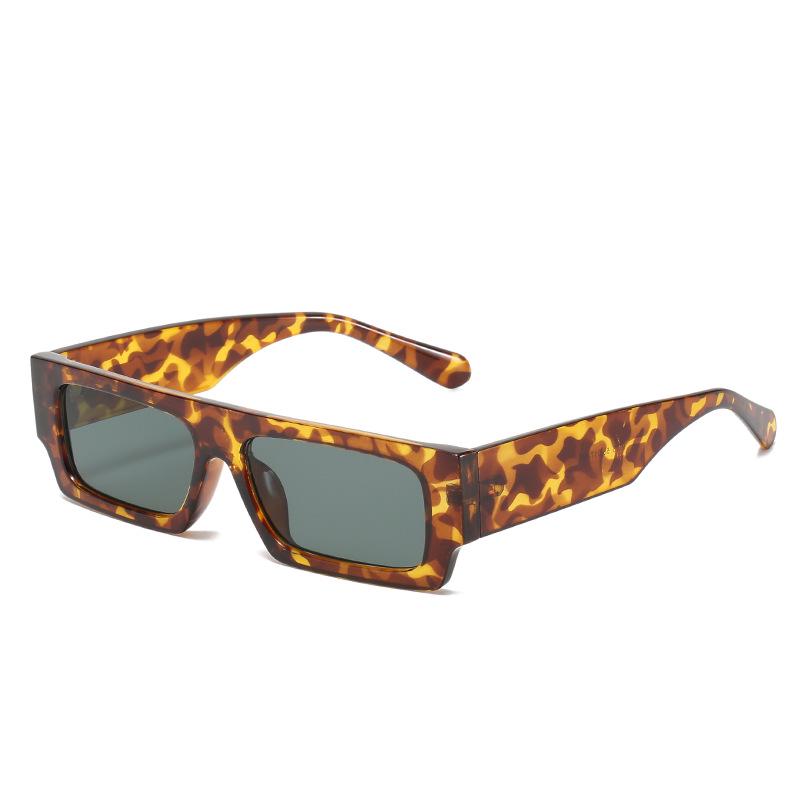 

2021 Stylish Square Sunglasses: European & American Flat-Top, Colorful Personality In Stock