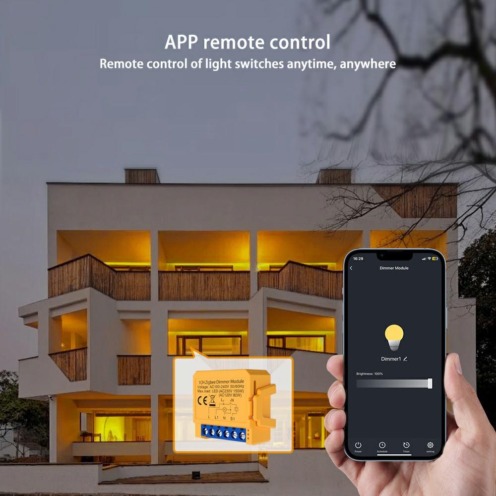 DMS16-1 Channel WiFi Zigbee Dimmer Switch Module Smart Lighting Control Wireless Remote Tuya Smart Home Device