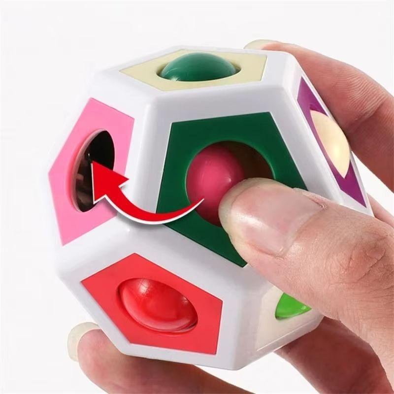 Magic Rainbow Ball Early Education Toy Children'S Puzzle Thinking Training Children'S Intelligence Brain Football Cube Boy