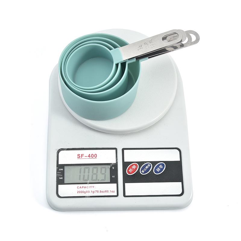 8-Piece Measuring Spoon and Cup Set with Stainless Steel Handles for Baking