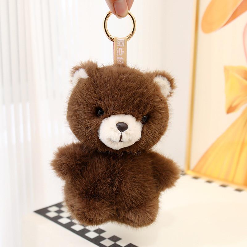 Style Cute Cartoon Plush Panda Keychain Pendant Car Decor For Kids And Teens